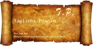 Taglicht Placid névjegykártya